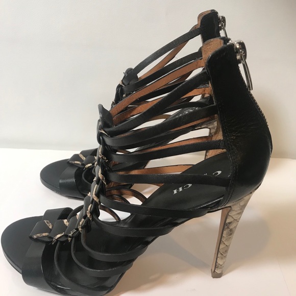 Coach Josey Black Leather Stiletto Heels 8B- used - Picture 7 of 7